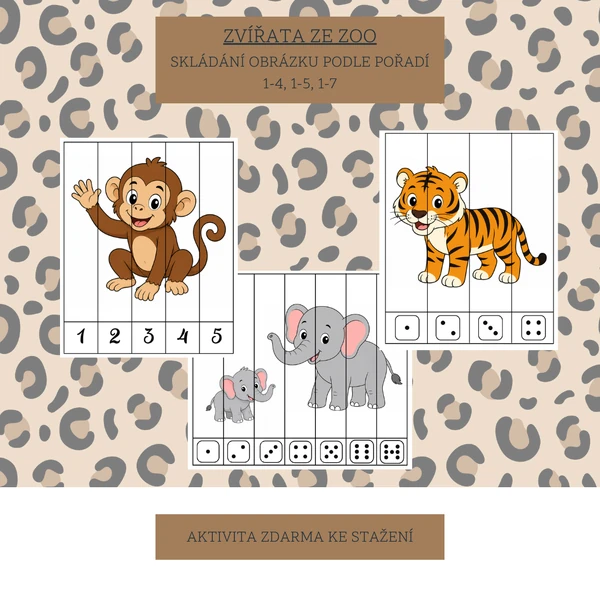Zvířata ze ZOO- aktivita zdarma ke stažení 