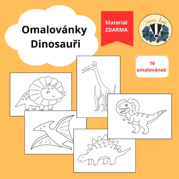 Omalovánky - Dinosauři 