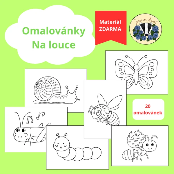 Omalovánky - na louce 
