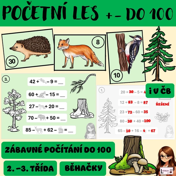 Početní les 2. třída +- do 100
