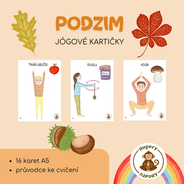Podzim - jógové kartičky 