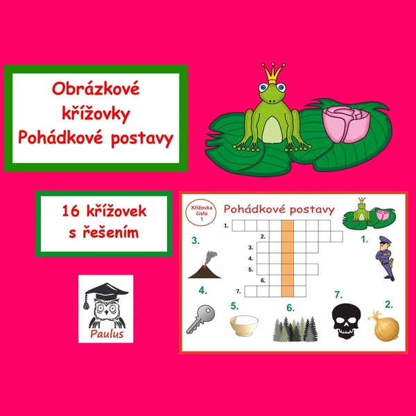 Obrázkové křížovky Pohádkové bytosti