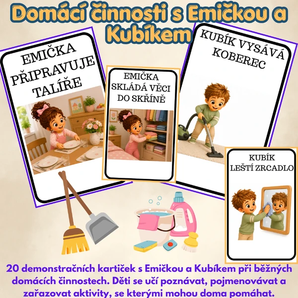🏠 Domácí činnosti s Emičkou a Kubíkem