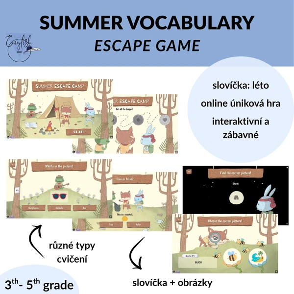 Summer Vocabulary Escape Game