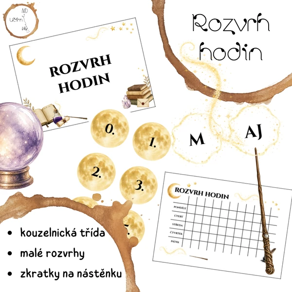 Kouzelnická třída - rozvrh hodin