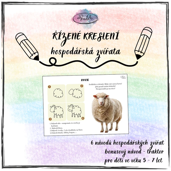 Řízené kreslení - Hospodářská zvířata