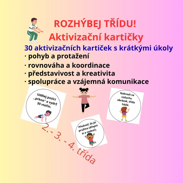 Rozhýbej třídu - aktivizační kartičky