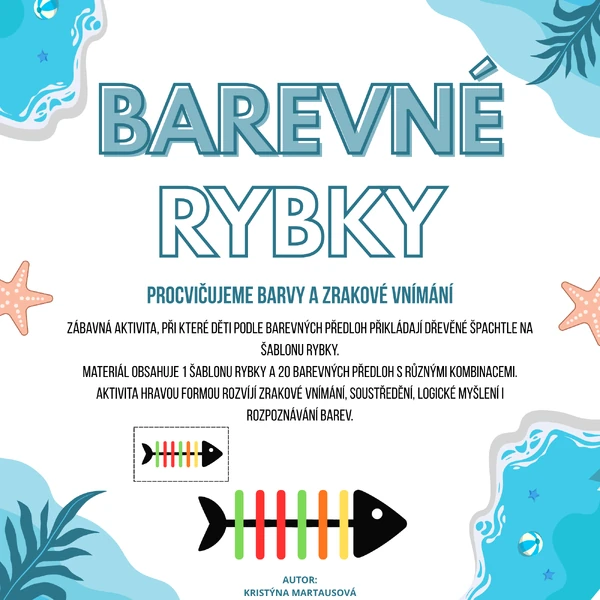 🐠 Barevná rybka – procvičujeme barvy a zrakové vnímání