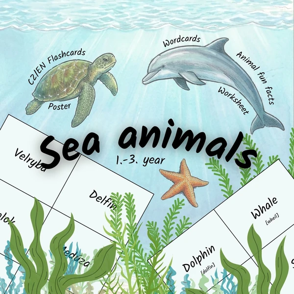 Sea animals - materiály pro prezentaci 1.-3. ročník