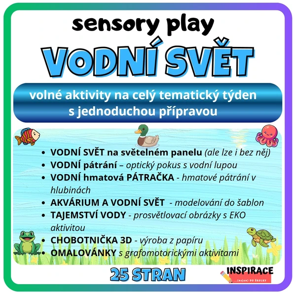 Sensory play - VODNÍ SVĚT💧