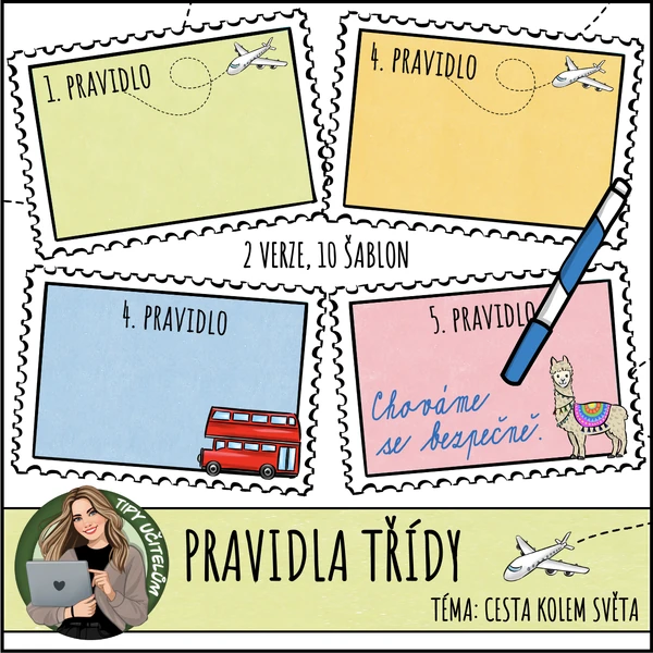 Třídní pravidla - téma cestování