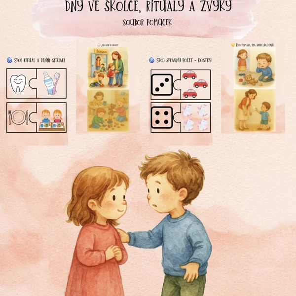 🏫✨ TAK TO U NÁS CHODÍ – rituály, režim a vztahy ve školce (bez barevného pozadí)