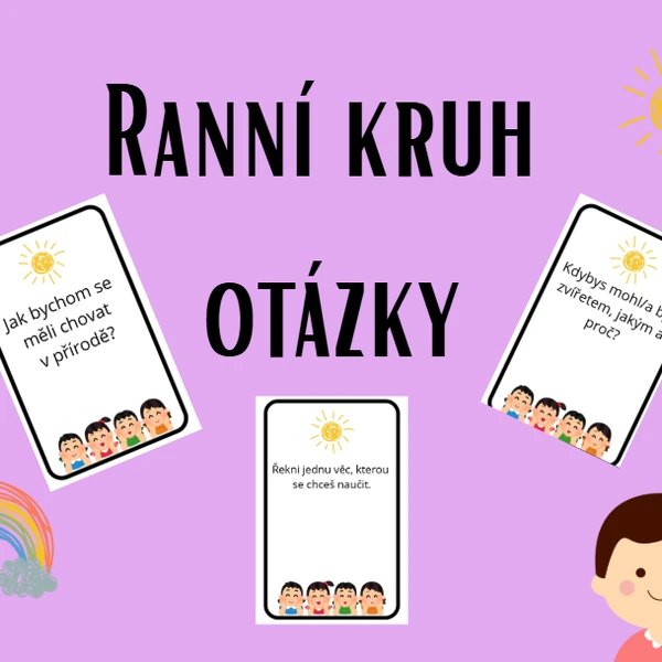 Otázky ranní kruh - kartičky