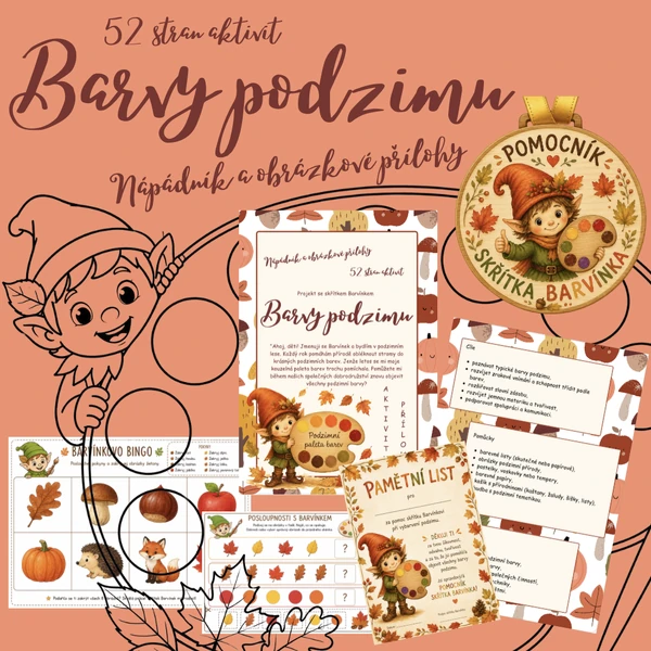 Barvy podzimu – projekt, skřítek Barvínek