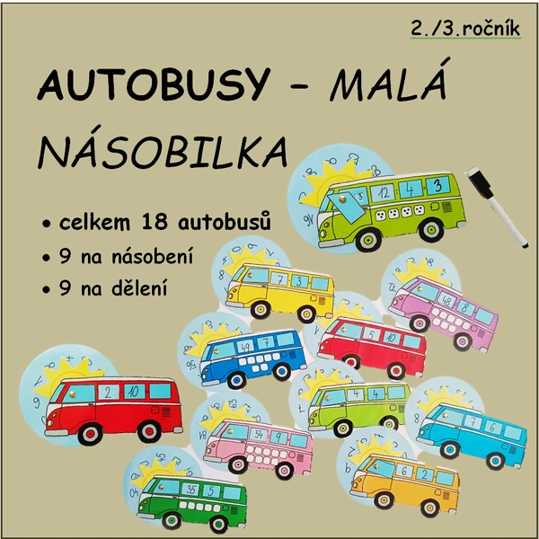 Násobilka AUTOBUSY