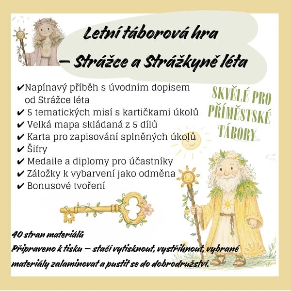 PŘÍMĚSTSKÝ TÁBOR - STRÁŽCE LÉTA