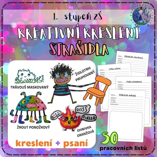 Kreativní kreslení - STRAŠIDLA