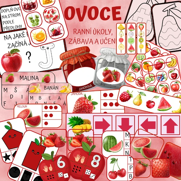 OVOCE - ranní úkoly, zábava a učení