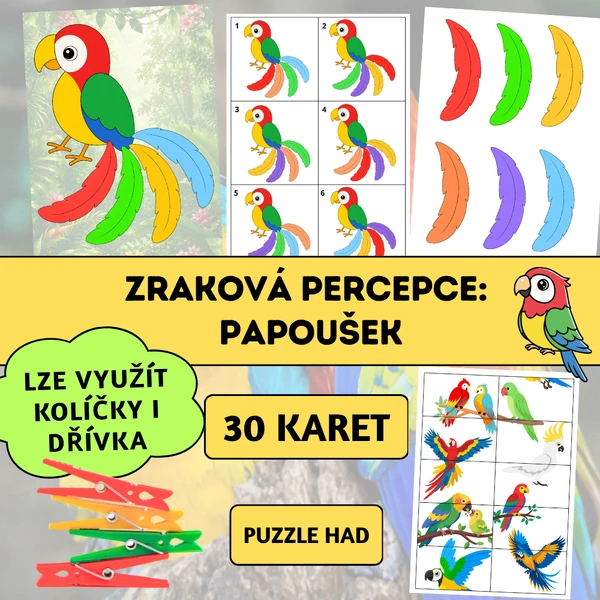 Zraková percepce: Papoušek