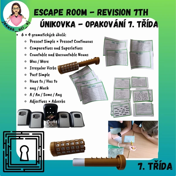 AJ - Escape room - 7. třída