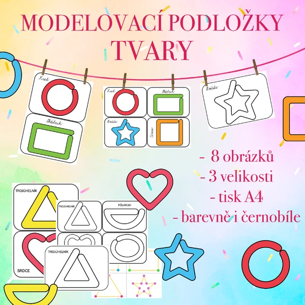 Modelovací podložky - Tvary