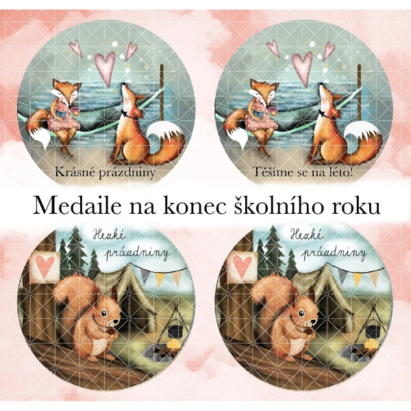 Medaile na konec školního roku