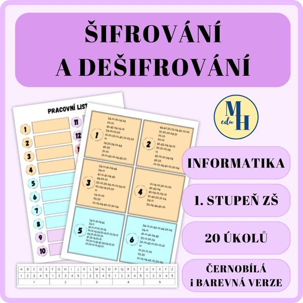 Šifrování a dešifrování (4. třída)