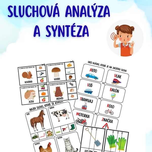 Sluchová analýza a syntéza + metodické postupy 