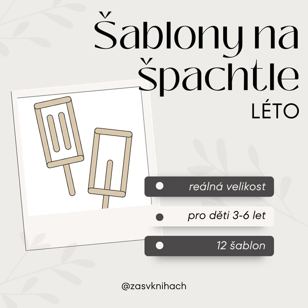 Šablony na špachtle - léto