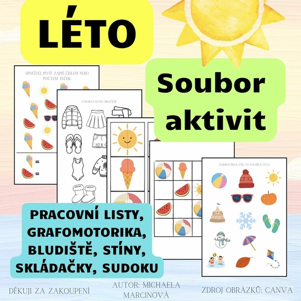 LÉTO - soubor aktivit