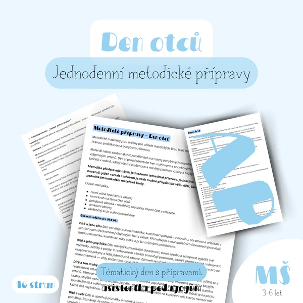 Den otců - Jednodenní metodické přípravy