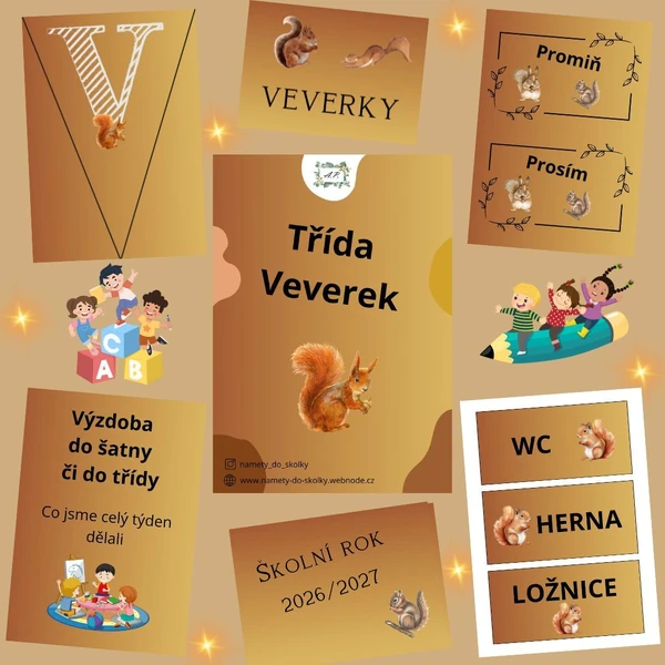 Výzdoba třídy Veverek 