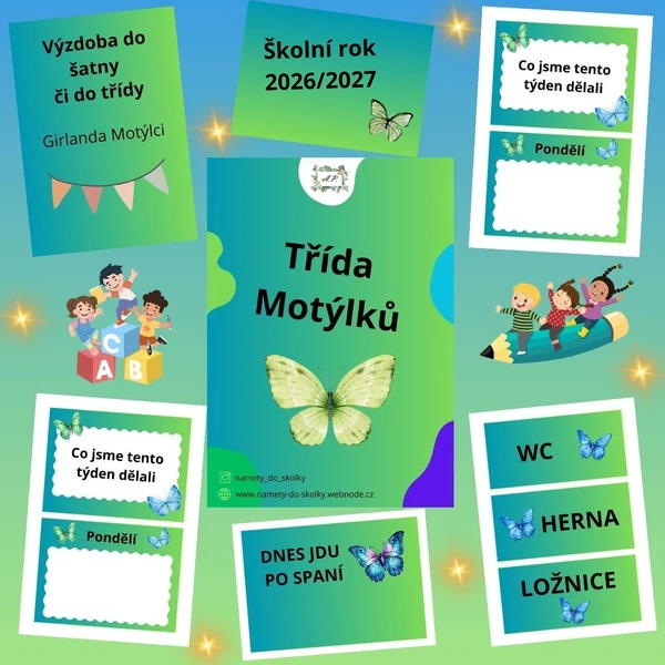 Výzdoba třídy Motýlků 