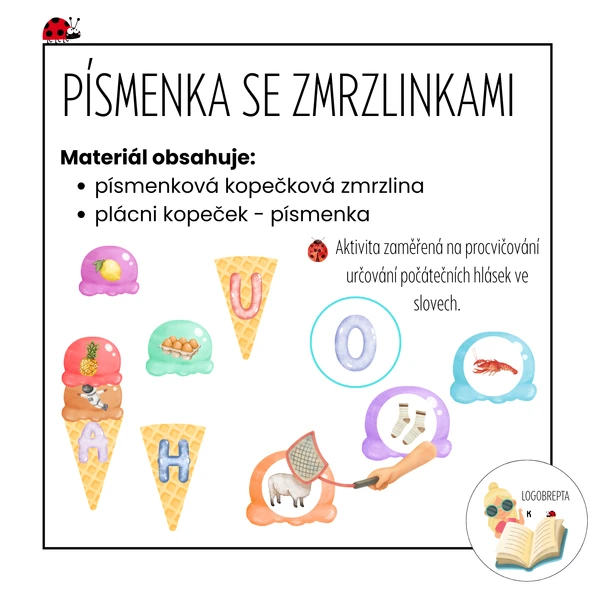 PÍSMENKA SE ZMRZLINKAMI