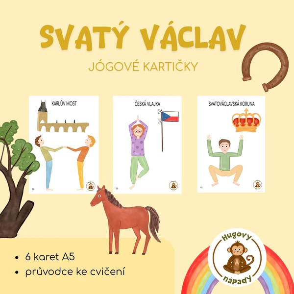 Svatý Václav - jógové kartičky