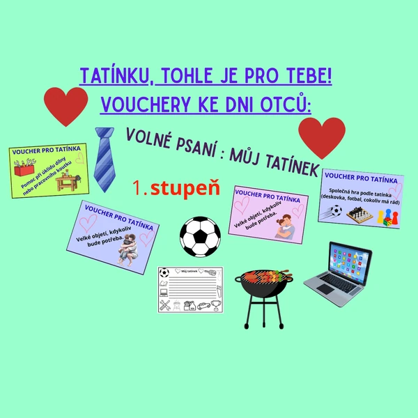 Tatínku, tohle je pro tebe - Vouchery ke Dni otců