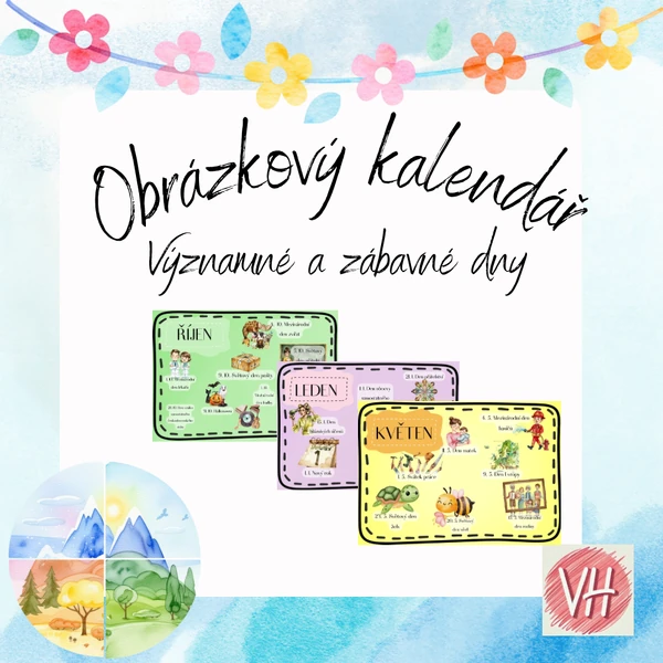 Významné a zábavné dny- obrázkový kalendář