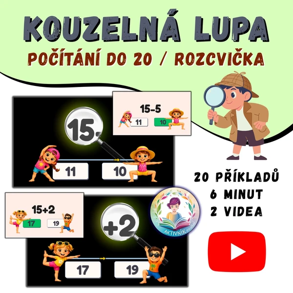 KOUZELNÁ LUPA LÉTO - počítání do 20
