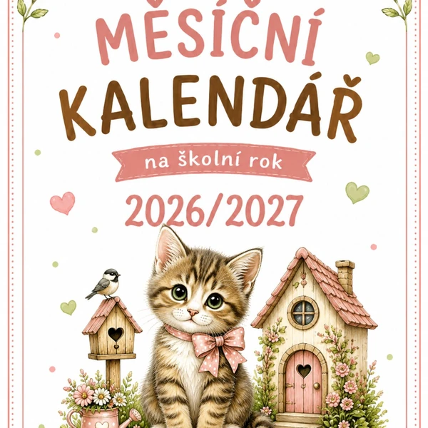 Kalendář na školní rok 2026/2027 "Koťátka"