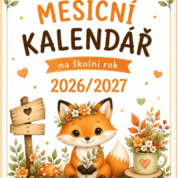 Kalendář na školní rok 2026/2027 "Lištičky"