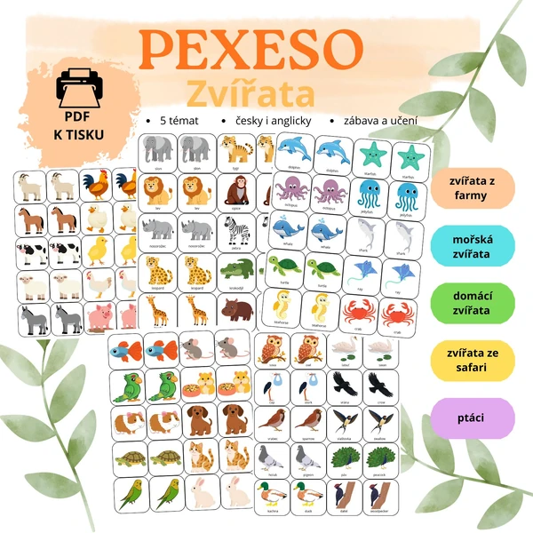 Soubor pexes - zvířata 