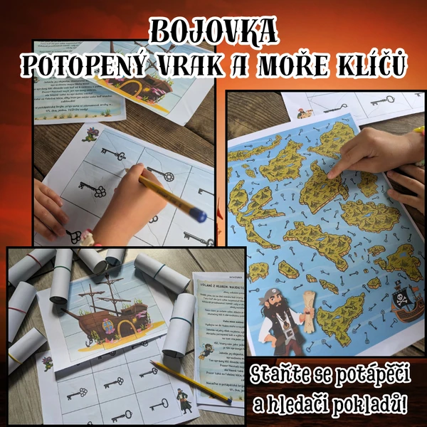 Bojovka POTOPENÝ VRAK A MOŘE KLÍČŮ