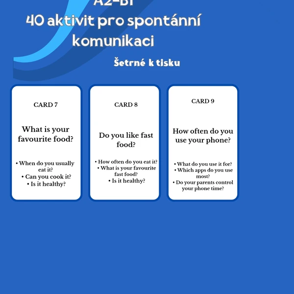 Speaking cards for teenagers