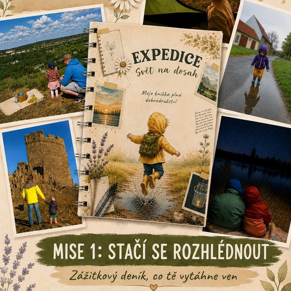 Zážitkový deník pro děti | Expedice: Svět na dosah – Mise 1: Stačí se rozhlédnout