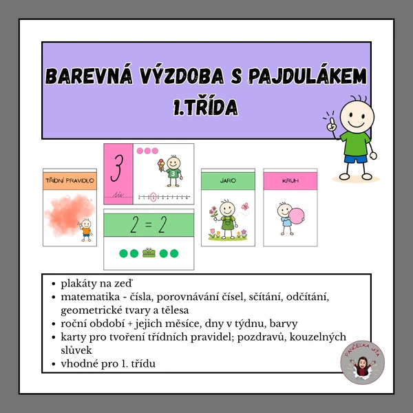 Barevná výzdoba s pajdulákem
