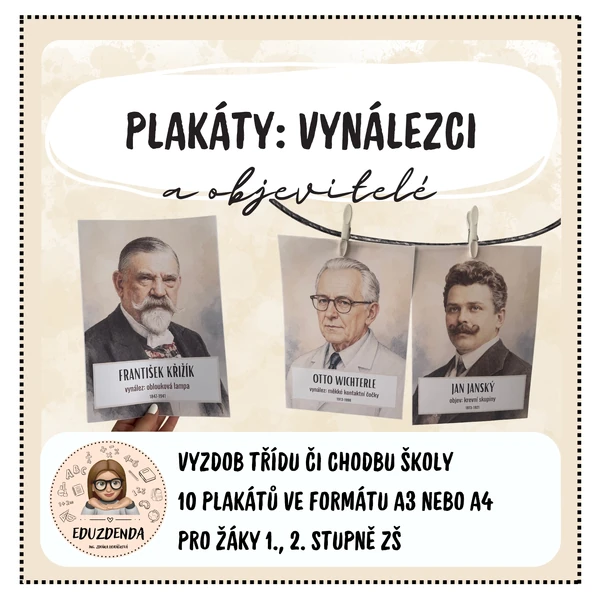 Plakáty: Vynálezci a objevitelé
