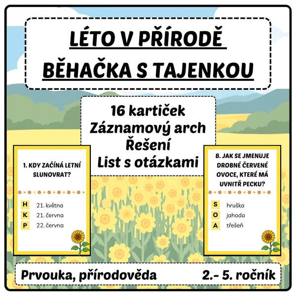 Léto v přírodě - Běhačka s tajenkou
