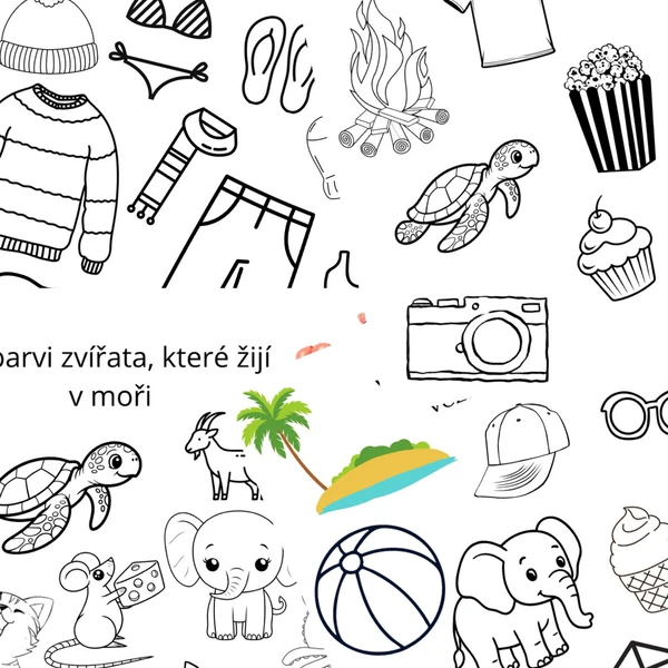 ☀️ Pracovní listy – Léto a dovolená