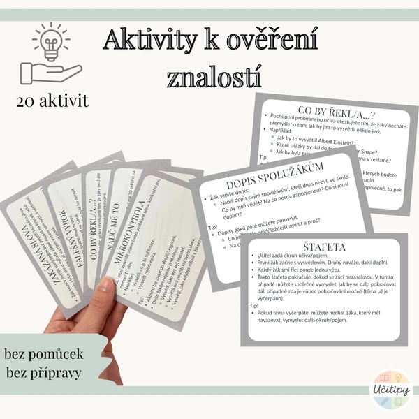 Aktivity k ověření znalostí