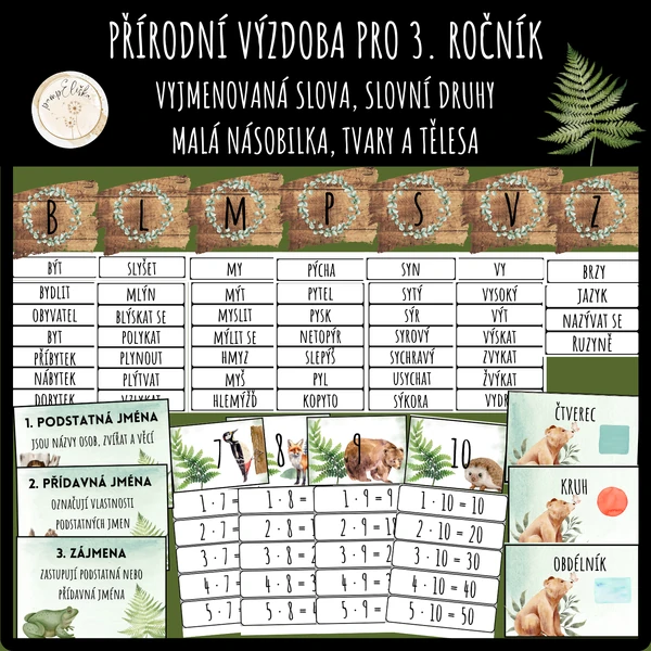 Přírodní výzdoba pro 3. ročník